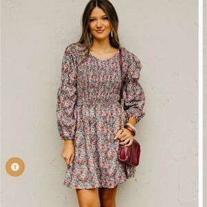 Floral Smocked Dress